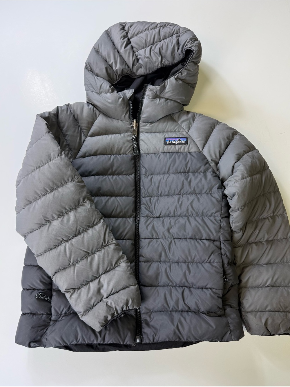 Patagonia Kids Hooded Puffer Jacket - Gray